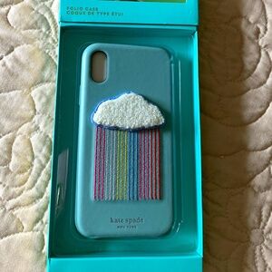 NWT 🌈 Kate Spade LEATHER IPhone XR Case